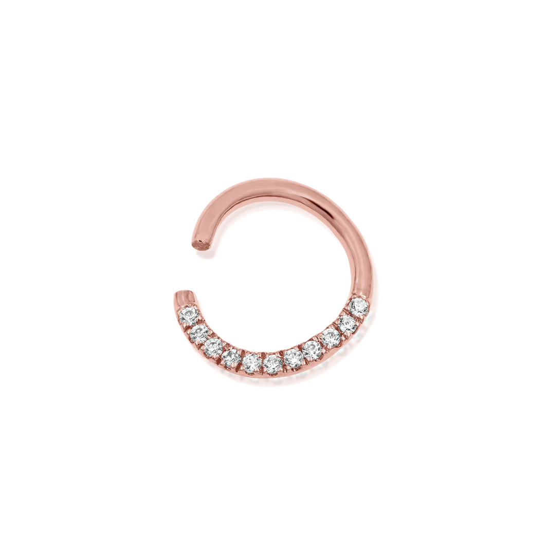 Gold CZ Seam Ring — Junipurr