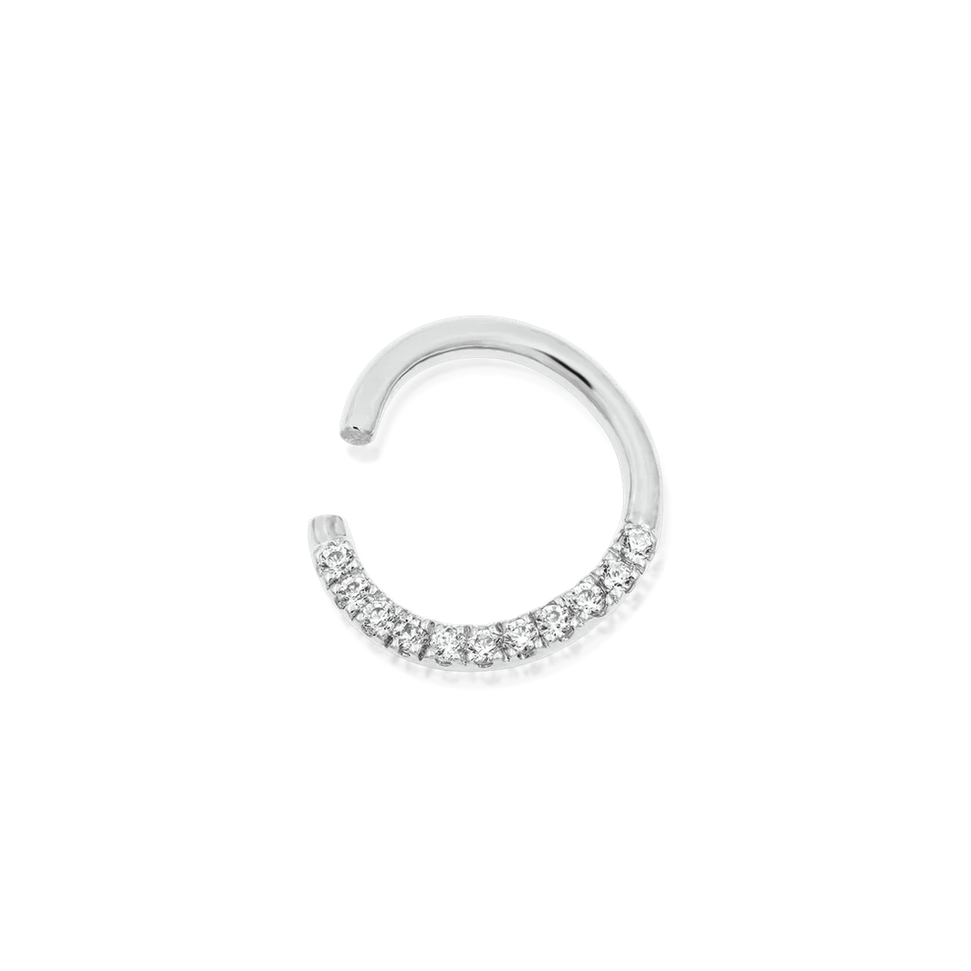 Gold CZ Seam Ring — Junipurr