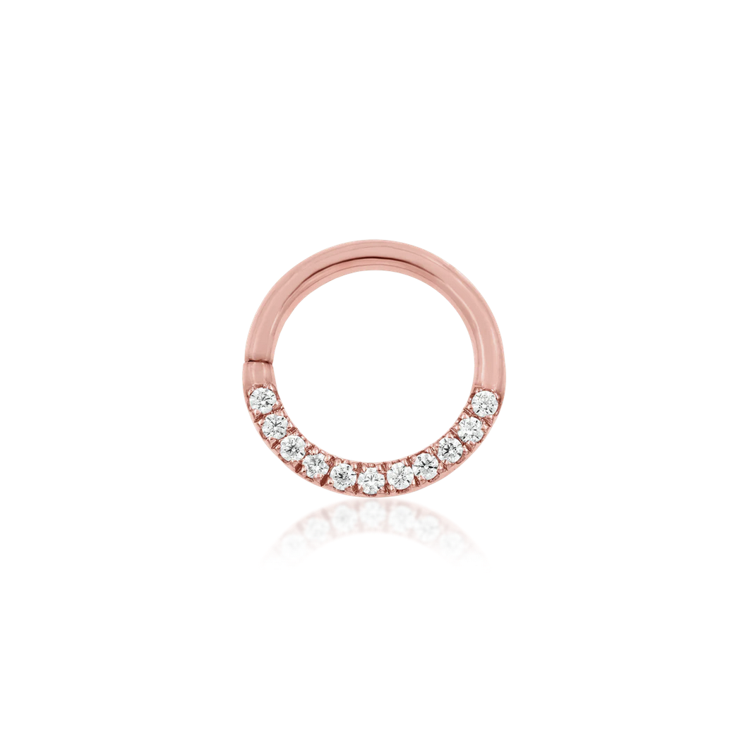 Gold CZ Seam Ring — Junipurr