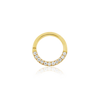 Gold CZ Seam Ring — Junipurr