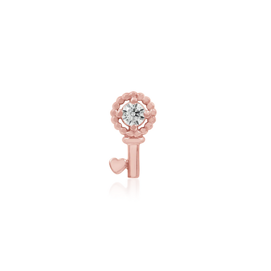 Gold Key with Heart from Junipurr Rose Gold (Vault)