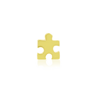 Gold Puzzle Piece — Junipurr