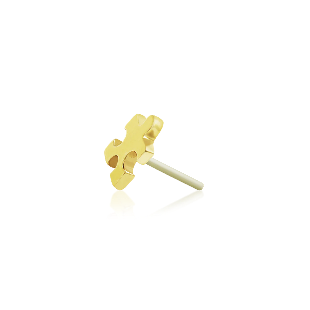 Gold Puzzle Piece — Junipurr