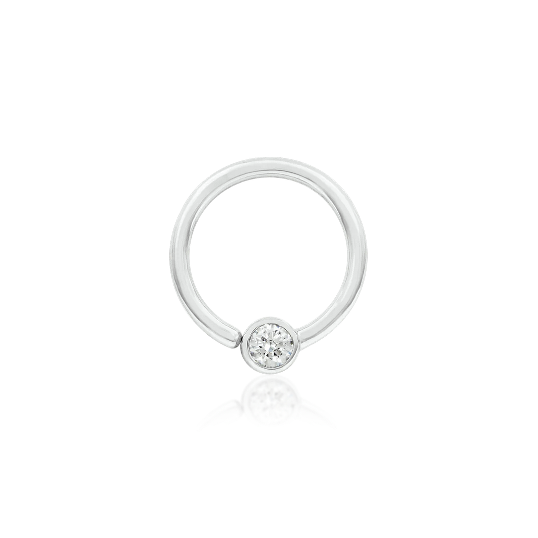 Gold Ring with Fixed CZ — Junipurr