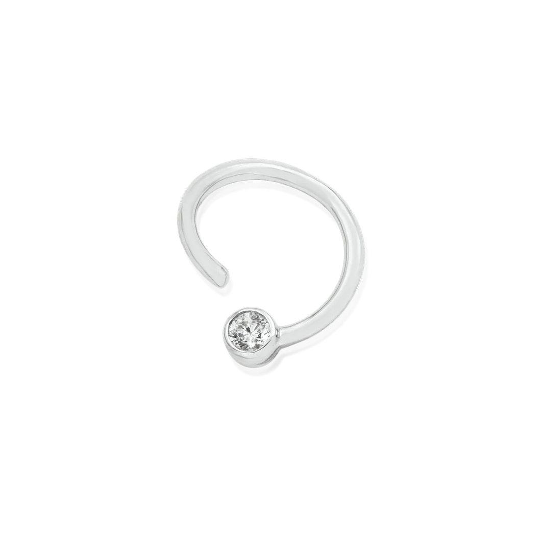 Gold Ring with Fixed CZ — Junipurr