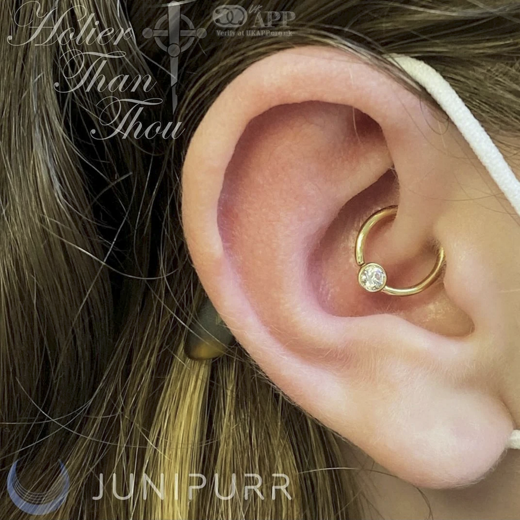 Gold Ring with Fixed CZ — Junipurr