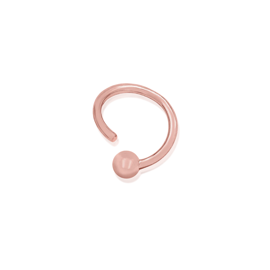 Gold Ring with Fixed Bead — Junipurr