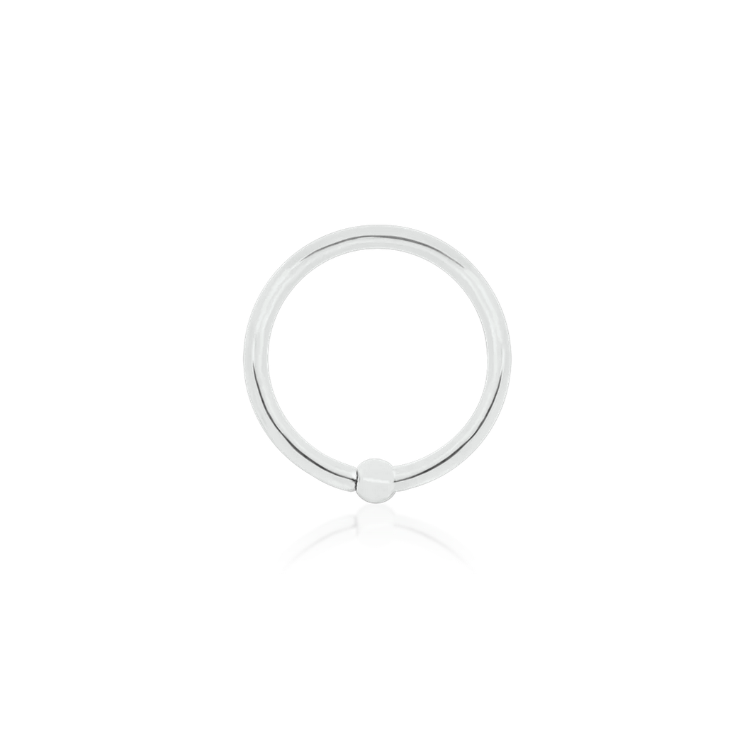 Gold Ring with Fixed Bead — Junipurr