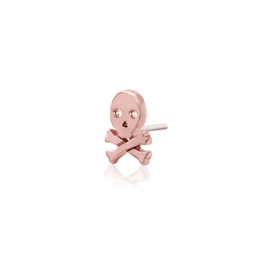 Gold Skull and Crossbones from Junipurr Rose Gold (Vault)