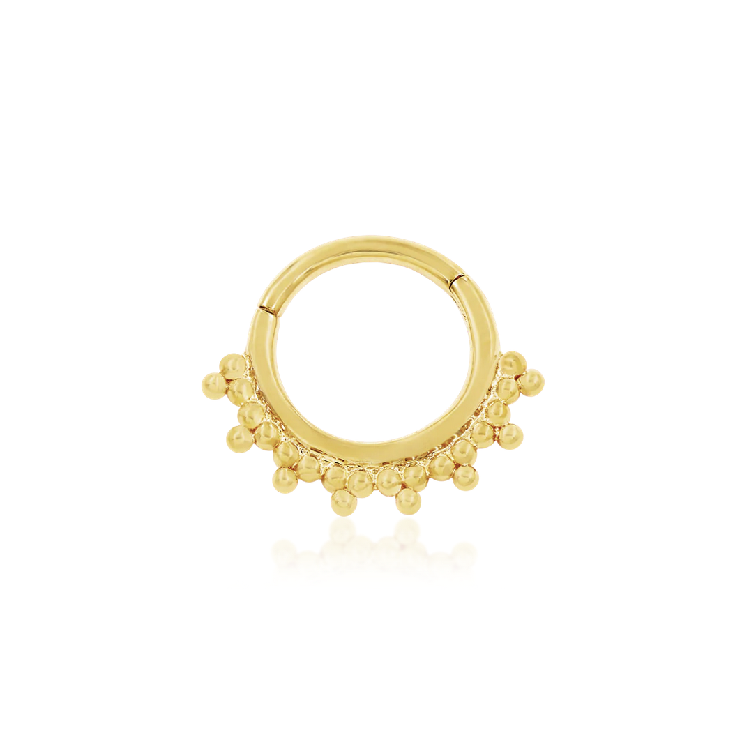 Gold Tri-Bead Clicker — Junipurr