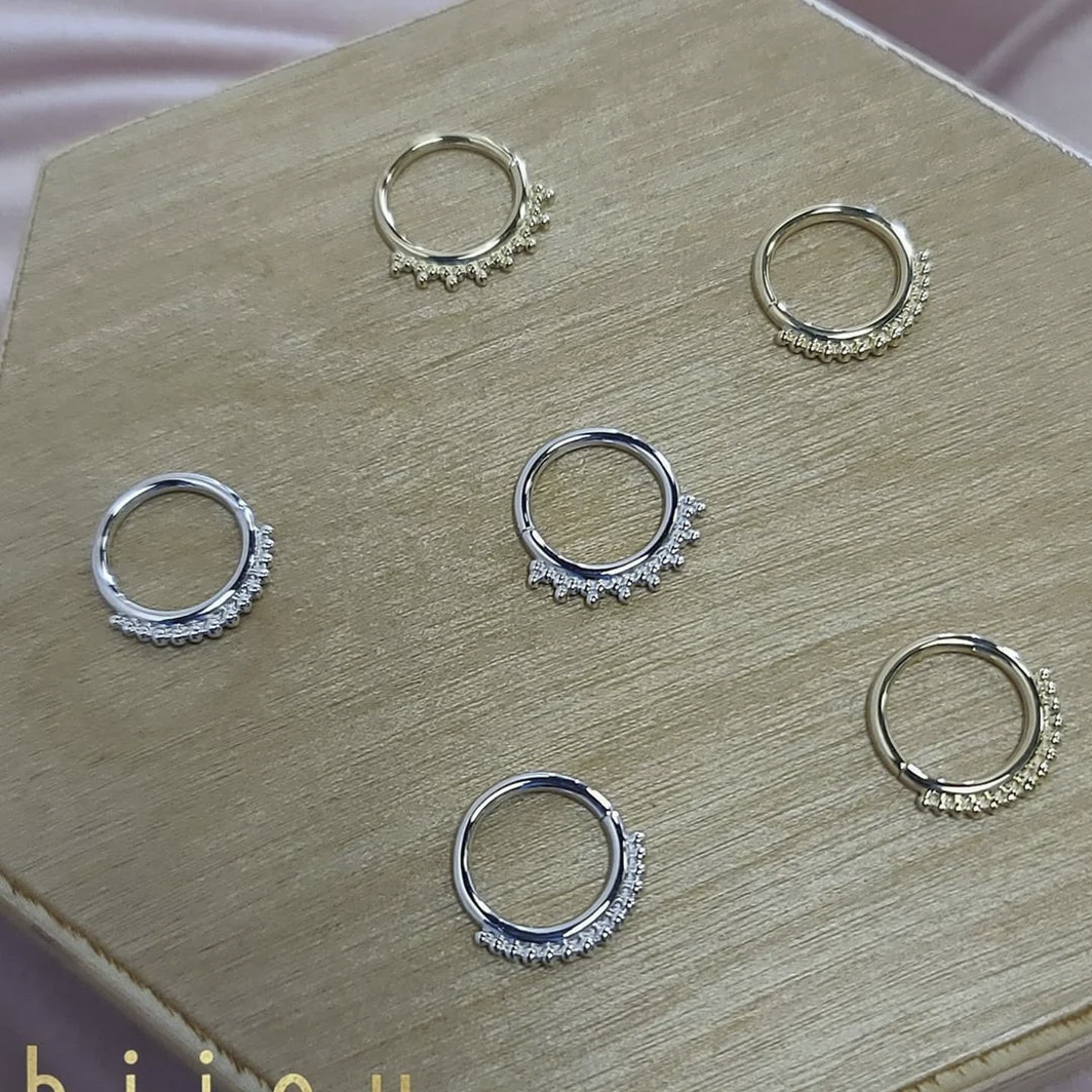 Gold Tri-Bead Clicker — Junipurr