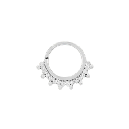 Gold Tri-Bead Seam Ring (Halo) from Junipurr