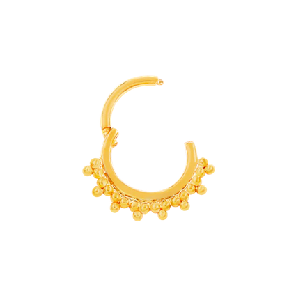 Gold Tri-Bead Clicker (Halo) — Junipurr