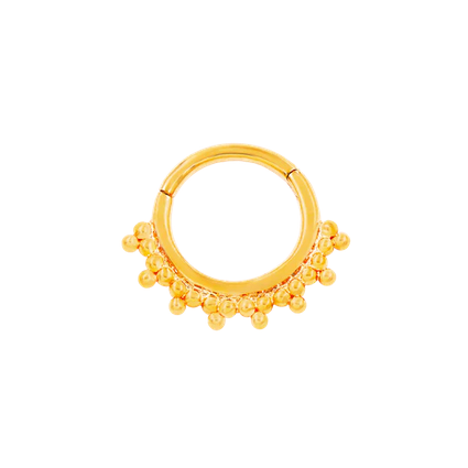 Gold Tri-Bead Clicker (Halo) — Junipurr