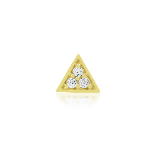 Gold Triangle with 3 CZ from Junipurr