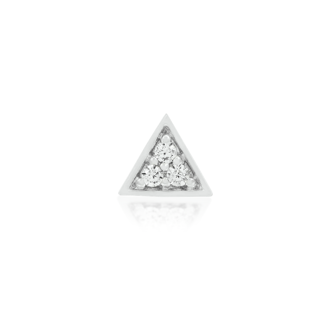 Gold Triangle with 3 CZ — Junipurr
