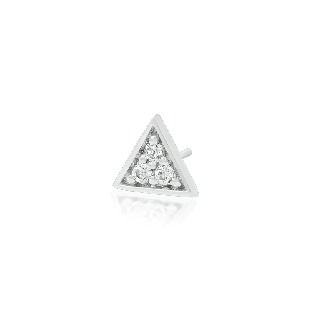 Gold Triangle with 3 CZ — Junipurr