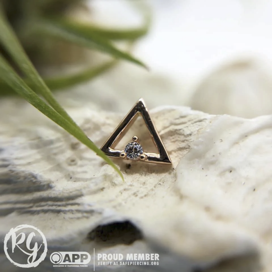 Gold Triangle with CZ from Junipurr