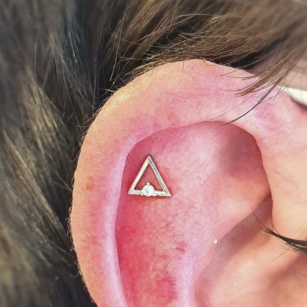 Gold Triangle with CZ from Junipurr