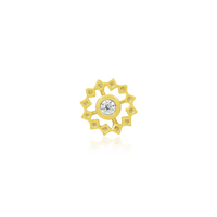 Gold Wheel with CZ — Junipurr
