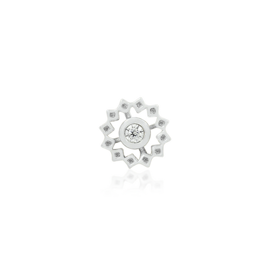 Gold Wheel with CZ from Junipurr White and Rose Gold (Vault)