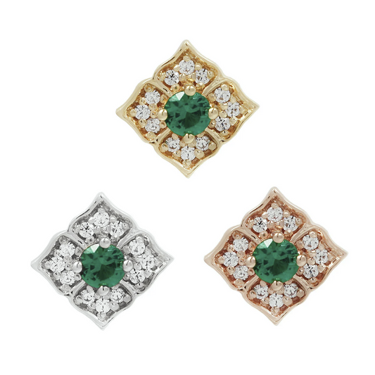 Grace with Green Spinel From Buddha