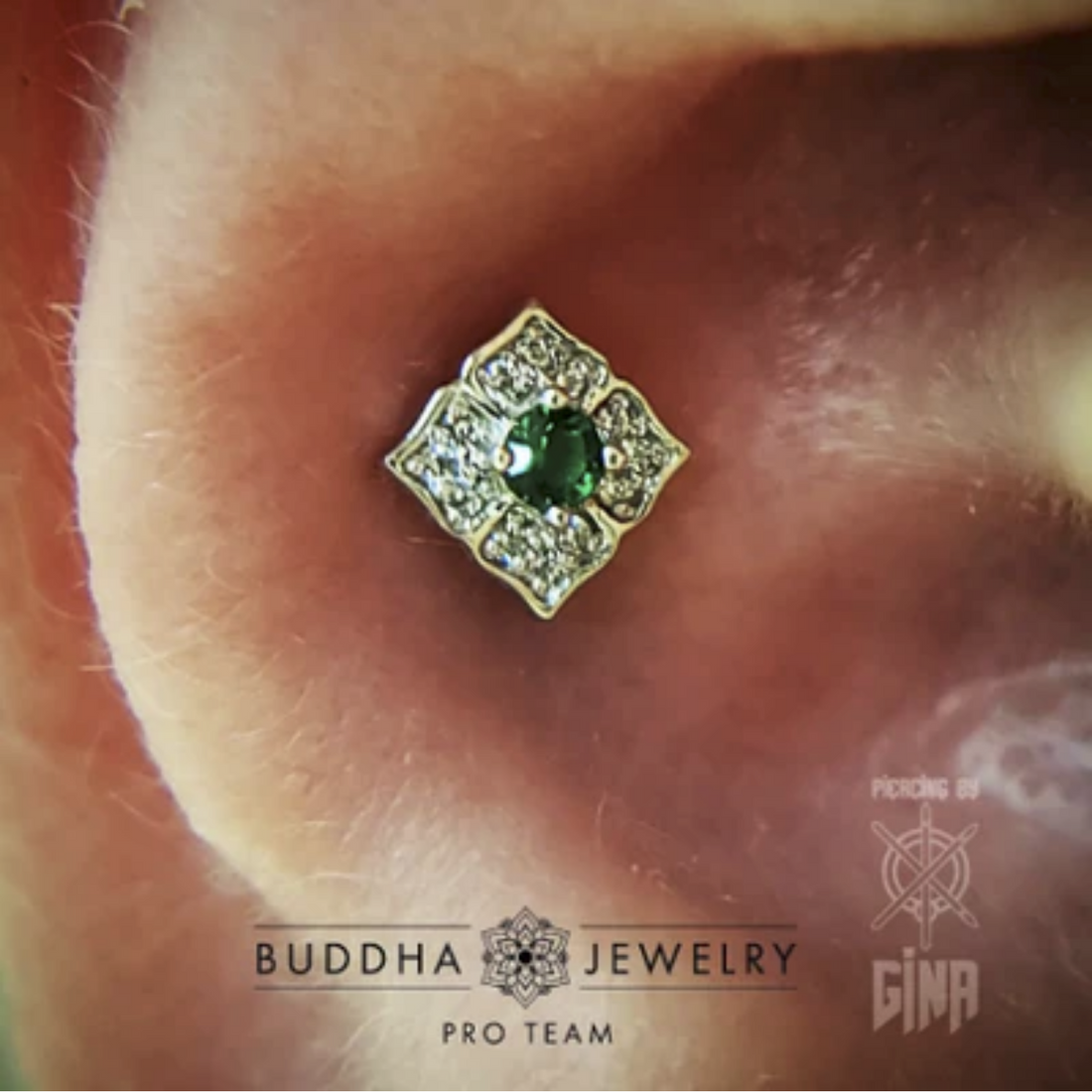 Grace with Green Spinel — Buddha