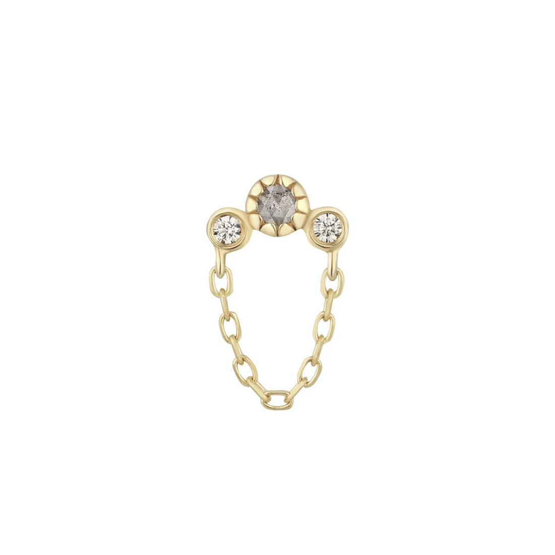 Halston with Grey Diamond and White Sapphire — Buddha