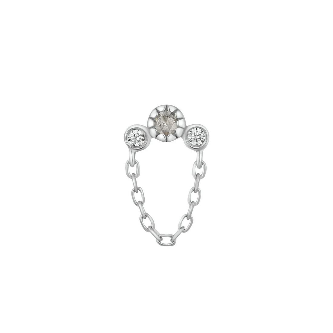 Halston with Grey Diamond and White Sapphire — Buddha