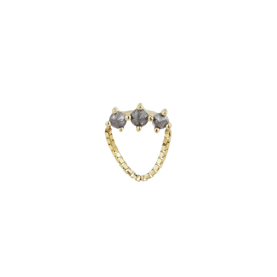 Halston with Reverse Set Grey Diamonds — Buddha