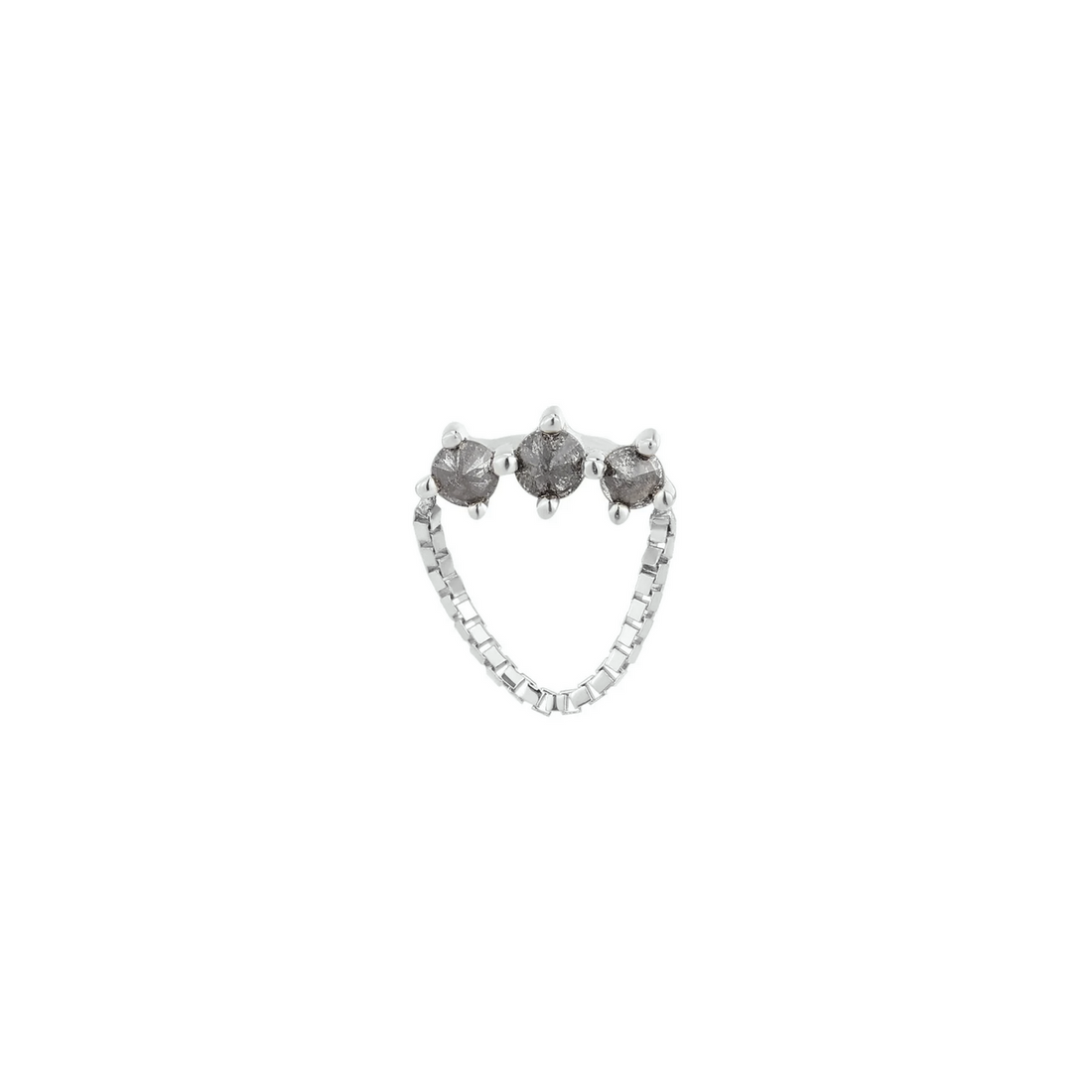 Halston with Reverse Set Grey Diamonds — Buddha