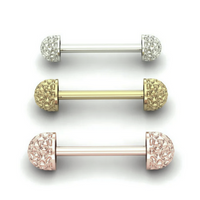 Hammered Dome Barbell From Mushroom — M.US.HROOM