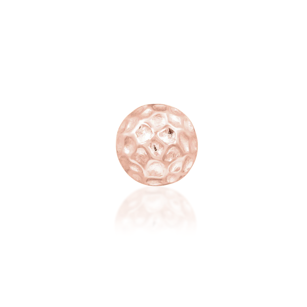 Hammered Dome from Junipurr White and Rose Gold (Vault)