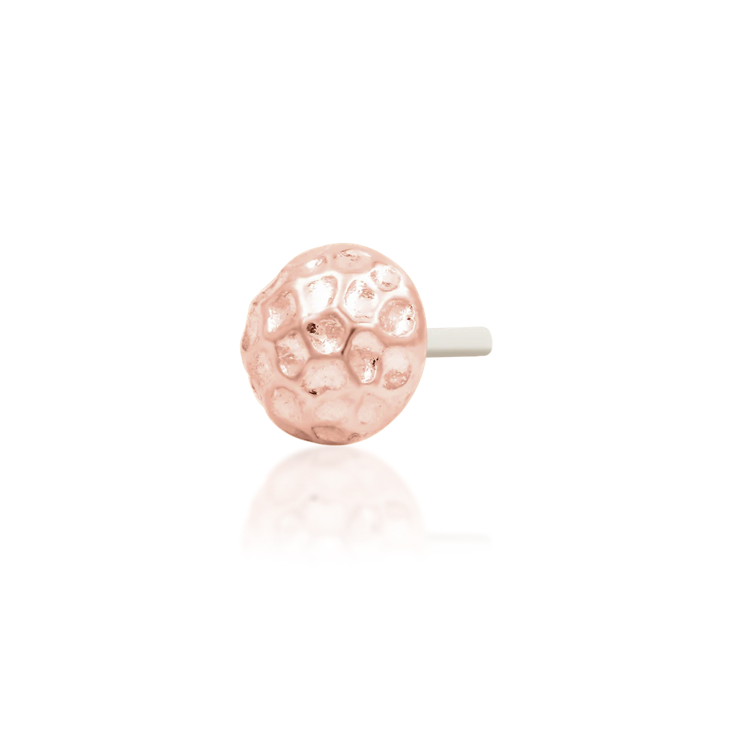 Hammered Dome from Junipurr White and Rose Gold (Vault)