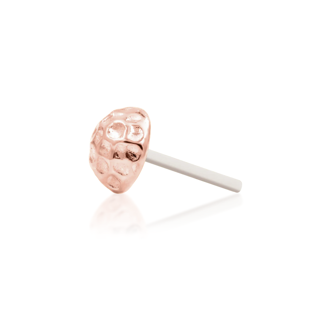 Hammered Dome from Junipurr White and Rose Gold (Vault)