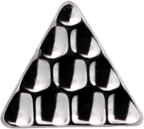 Titanium Hammered Triangle