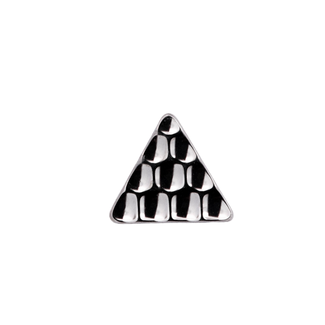 Titanium Hammered Triangle