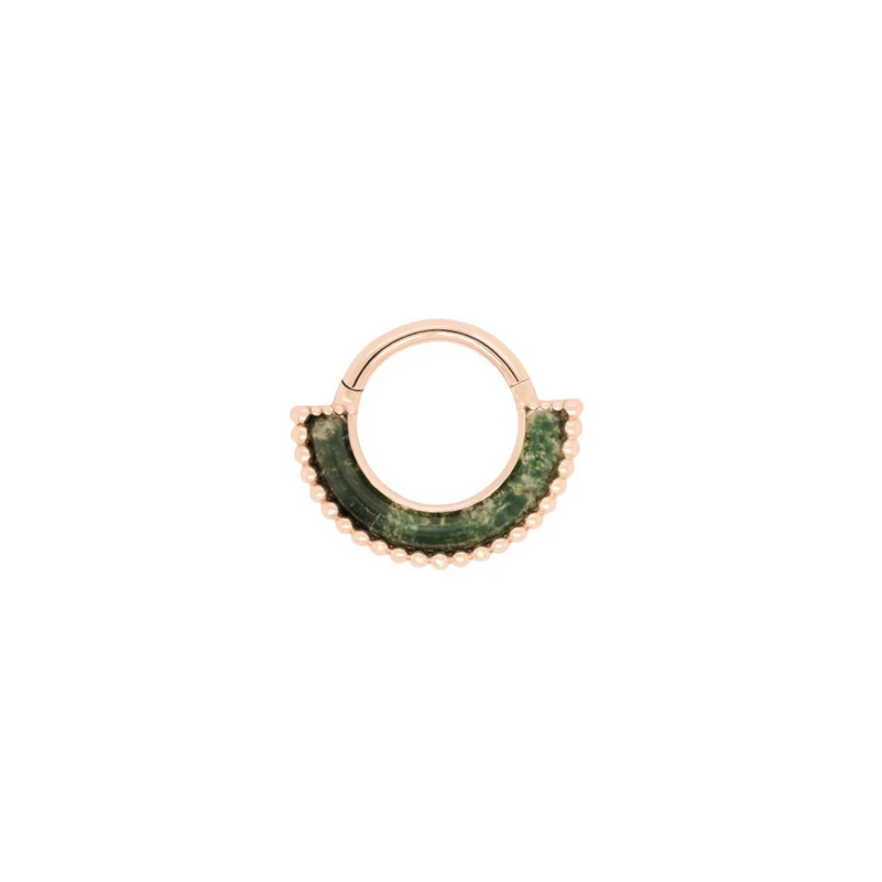 Harmonic with Moss Agate Clicker — Buddha