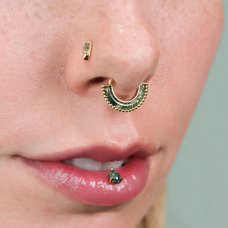 Harmonic with Moss Agate Clicker From Buddha