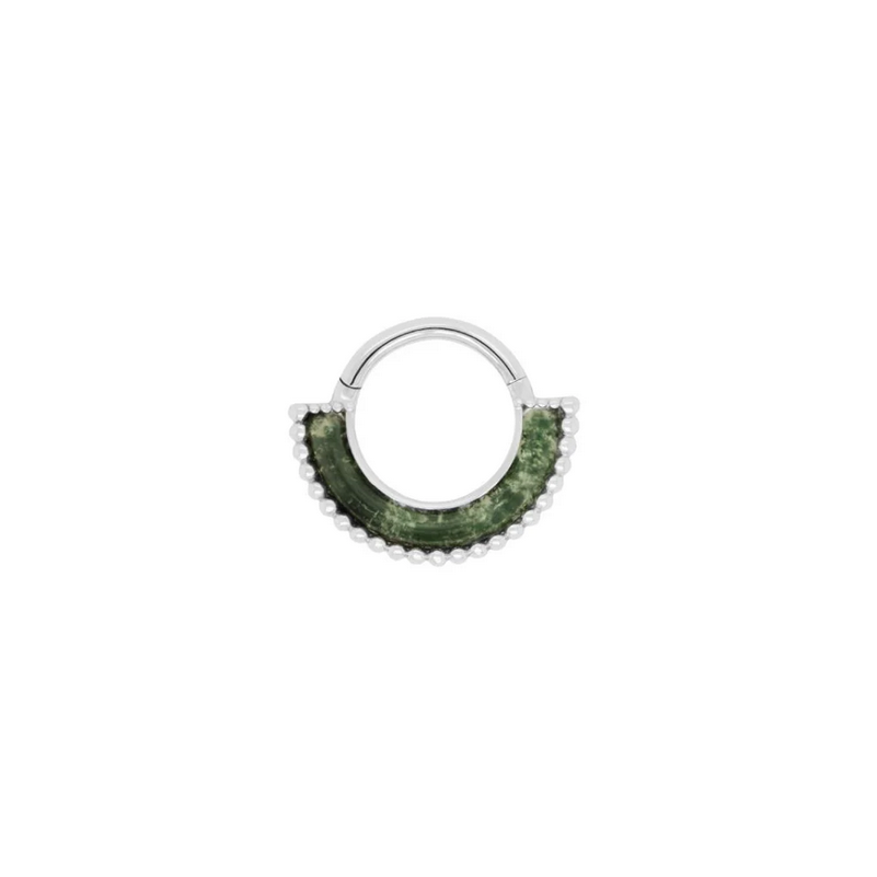 Harmonic with Moss Agate Clicker — Buddha