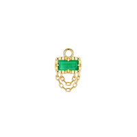 Hazel Fluted Edge Charm Colored Gemstone — Modern Mood