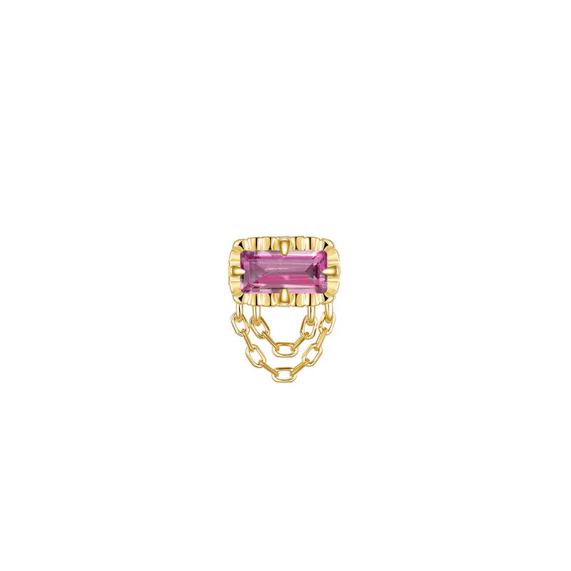 Hazel Fluted Edge Colored Gemstone — Modern Mood