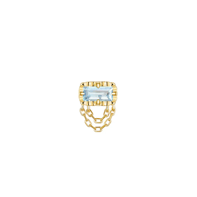 Hazel Fluted Edge Colored Gemstone — Modern Mood