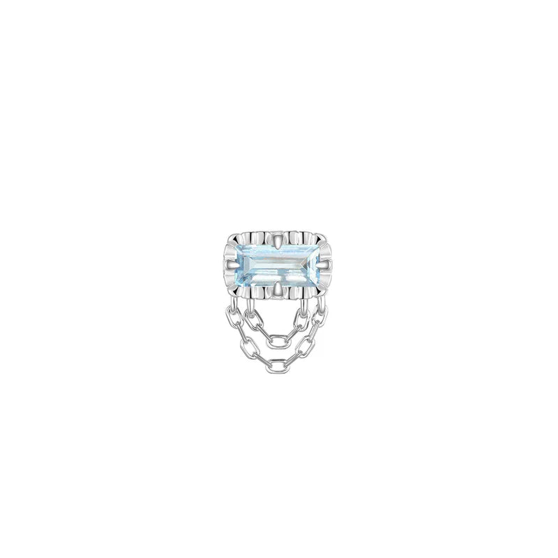 Hazel Fluted Edge Colored Gemstone — Modern Mood
