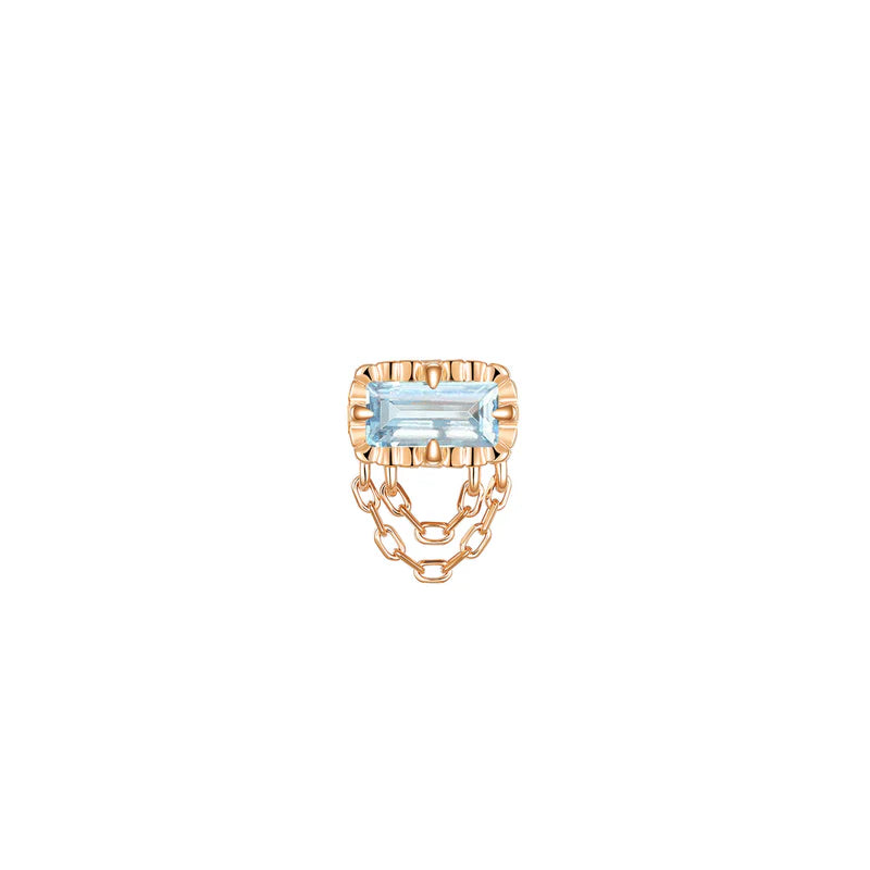 Hazel Fluted Edge Colored Gemstone — Modern Mood