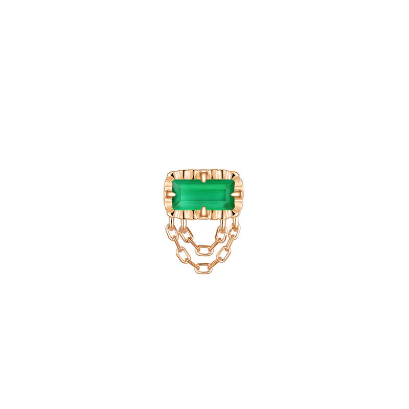 Hazel Fluted Edge Colored Gemstone — Modern Mood
