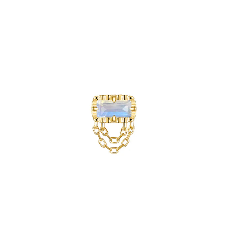 Hazel Fluted Edge Colored Gemstone — Modern Mood