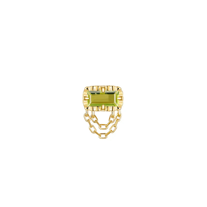 Hazel Fluted Edge Colored Gemstone — Modern Mood