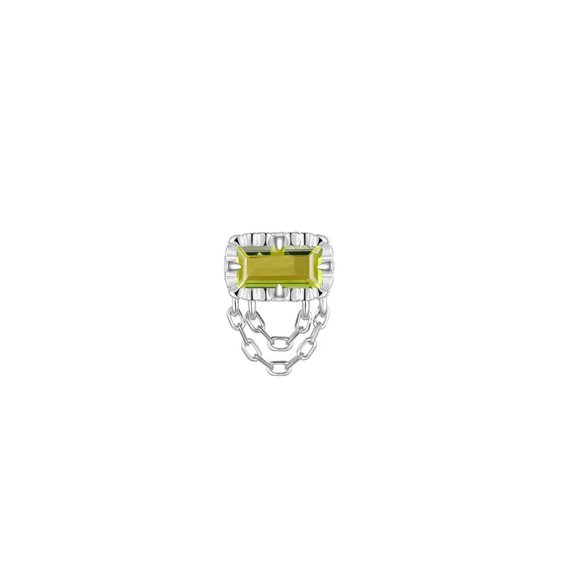 Hazel Fluted Edge Colored Gemstone — Modern Mood