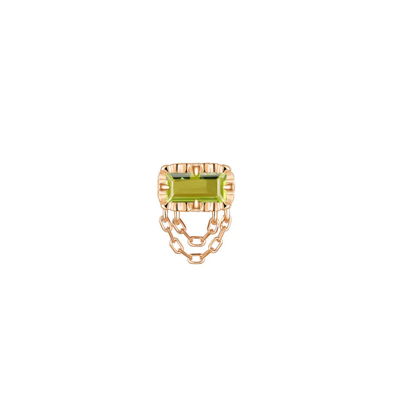 Hazel Fluted Edge Colored Gemstone — Modern Mood